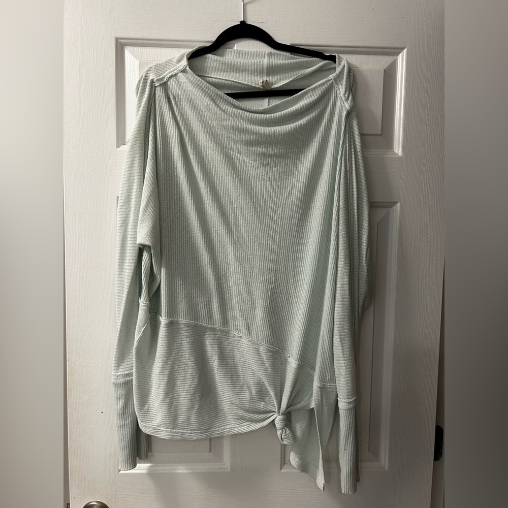 Free people mint green tunic top